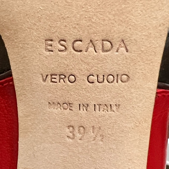 NEW leather Escada high heels - Picture 3 of 5